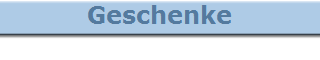 Geschenke